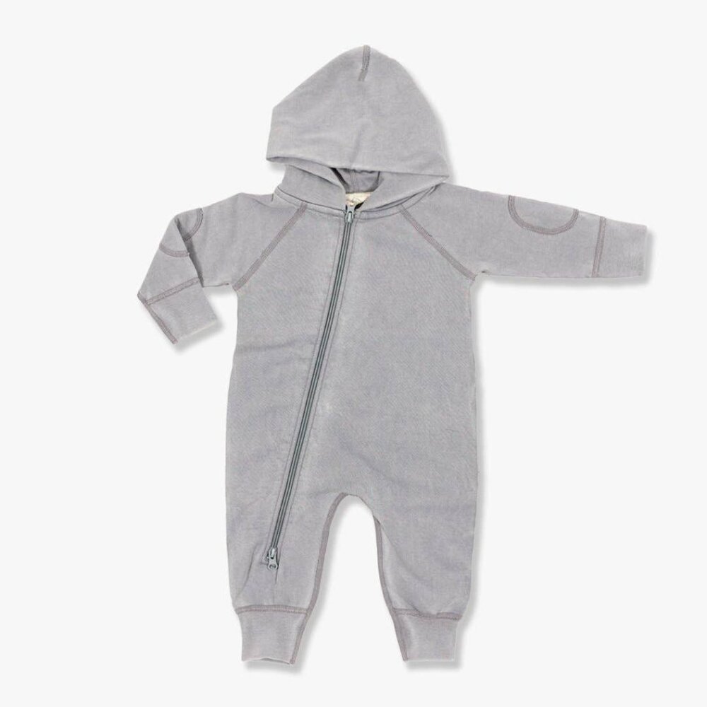 SAPLING - Vintage Pink | Hooded Romper